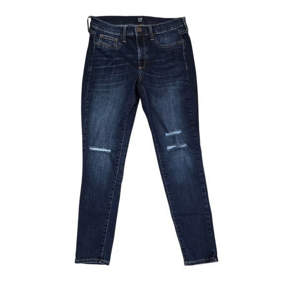 GAP Denim - GAP Women Dark Wash Distressed Skinny Jeggings Size 30